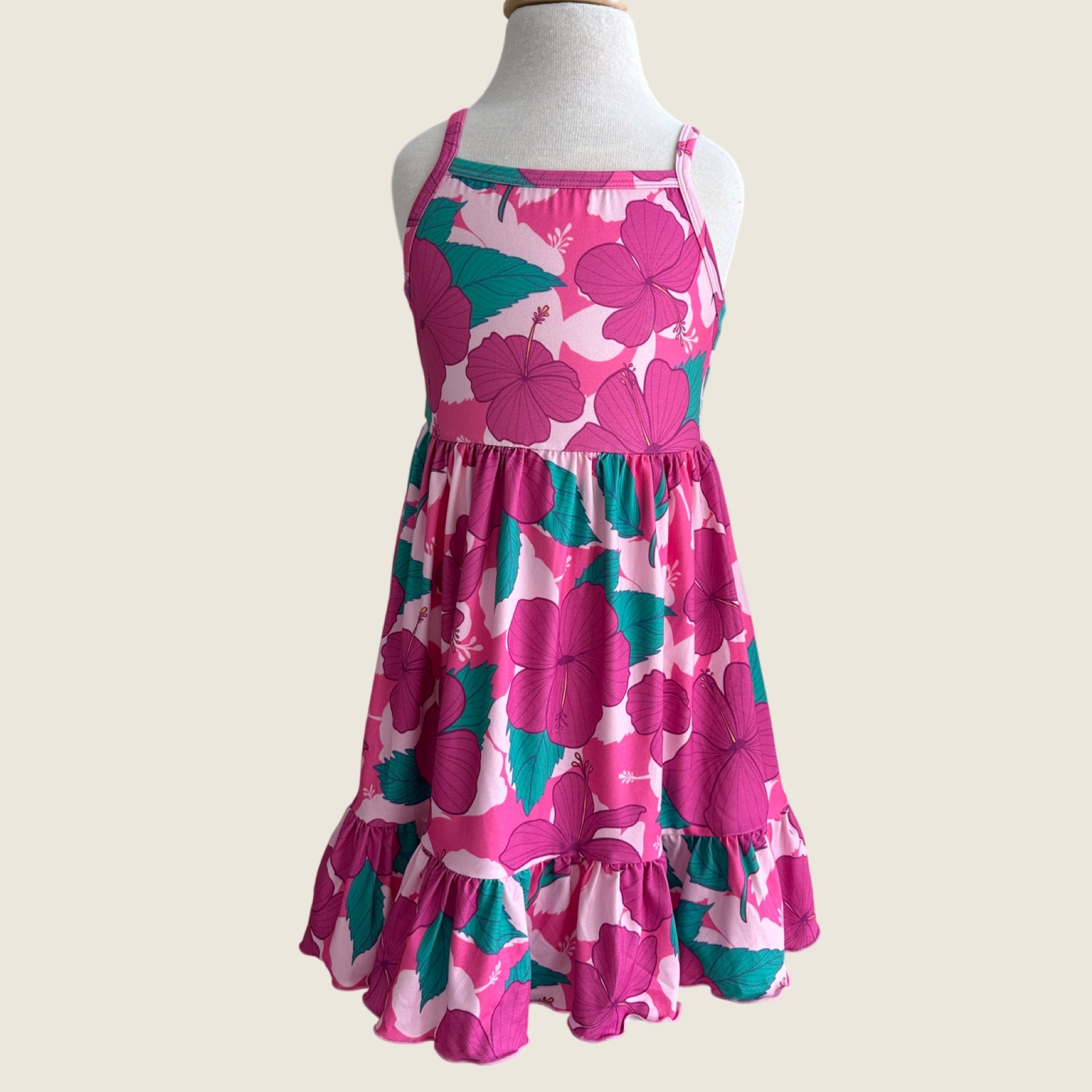 Island Pink Hibiscus Mila Dress