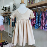 Cheetah Quilt Cream Dress