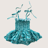 Teal Lei Melody Romper