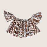 Brown lei Baby Doll Top