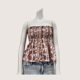 Women's Brown Lei Ka'a Tube Top