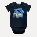 Blue Shoot Da Cruz Black Onesie