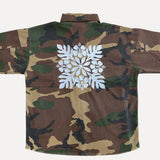 Women's Quilt Camo Denim Jacket
