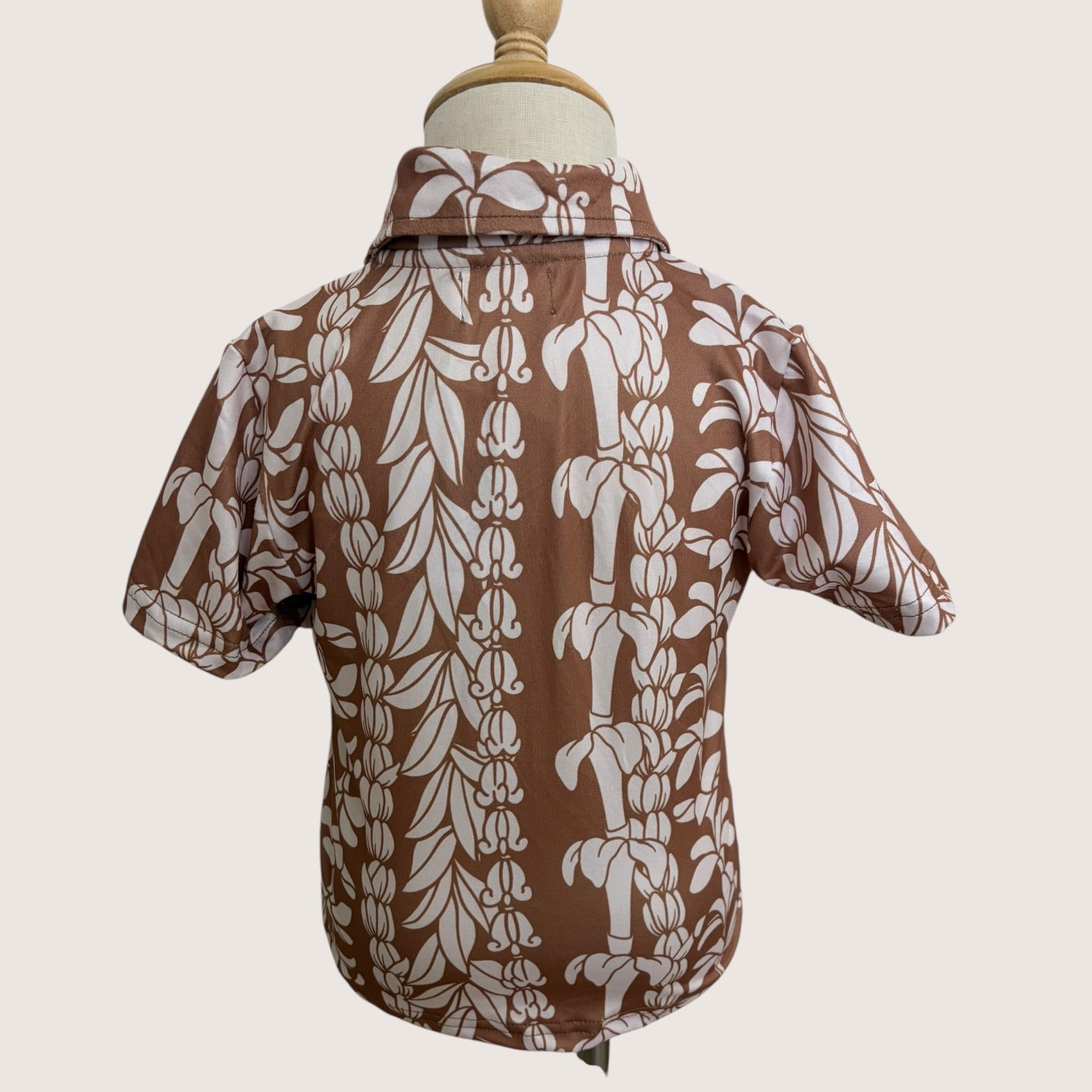 Brown Lei collared shirt