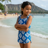 Blue Heritage Quilt Haleiwa Romper