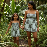 Women's Green Aina Quilt Kaia Romper