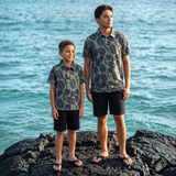 Sage Palm Men's collared Shirt