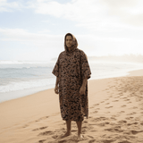 Adult Brown Boar Camo Hooded Towel - Sweet Sweet Honey Hawaii