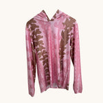 Adult Brown/Pink Lei Aloha Dri Fit Hooded Long Sleeve Tee - Sweet Sweet Honey Hawaii