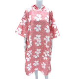 Adult Cheetah Hibiscus Hooded Towel - Sweet Sweet Honey Hawaii