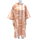 Adult Hibiscus Peach Quilt Hooded Towel - Sweet Sweet Honey Hawaii