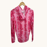 Adult Pink Mauna Lani Dri Fit Hooded Long Sleeve Tee - Sweet Sweet Honey Hawaii