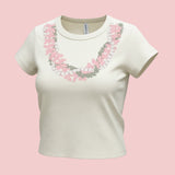 Aloha Lei Cream Baby Tee - Sweet Sweet Honey Hawaii