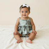 Green Aina Quilt Thin strap Onesie