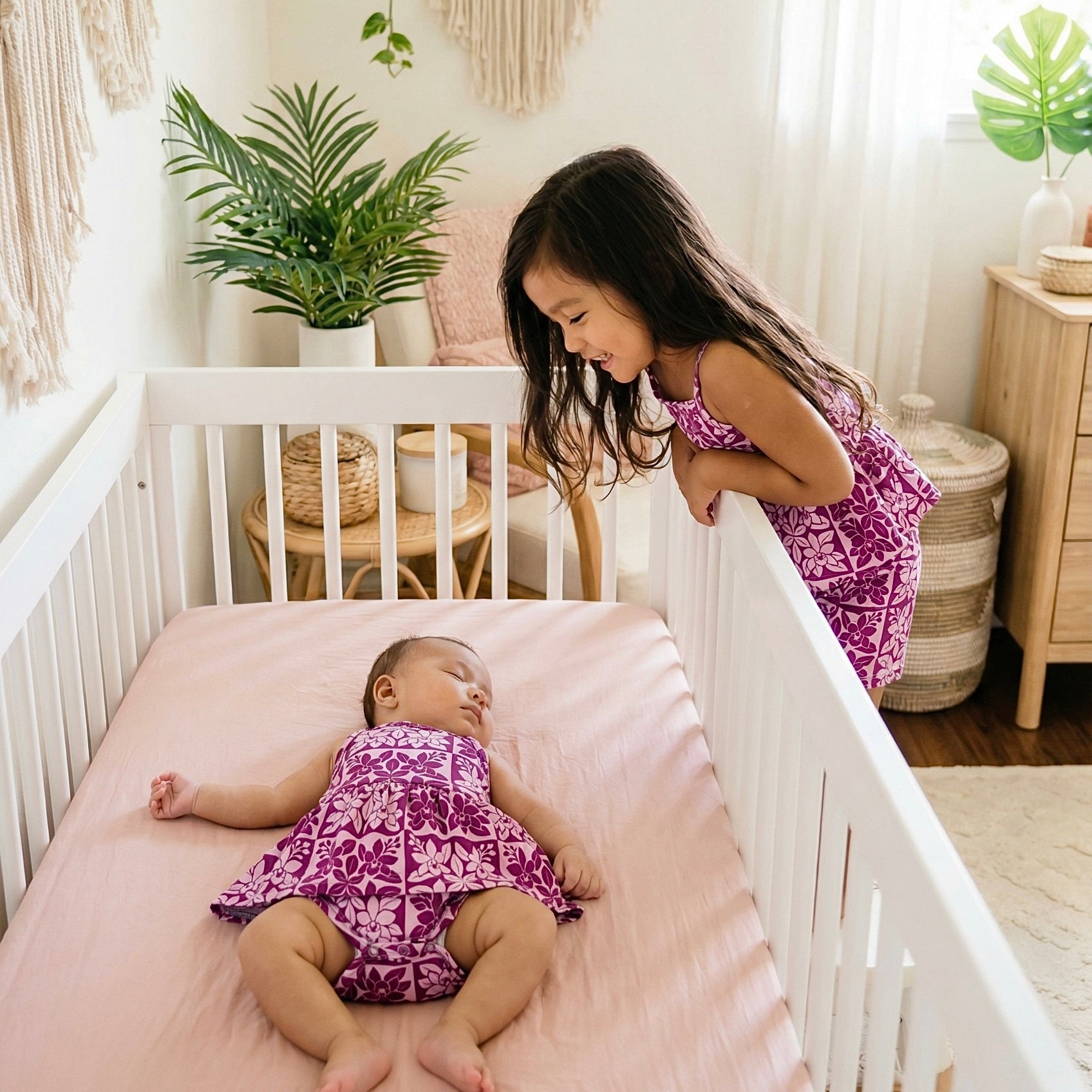 Berry Heirloom Thin strap Onesie - Sweet Sweet Honey Hawaii