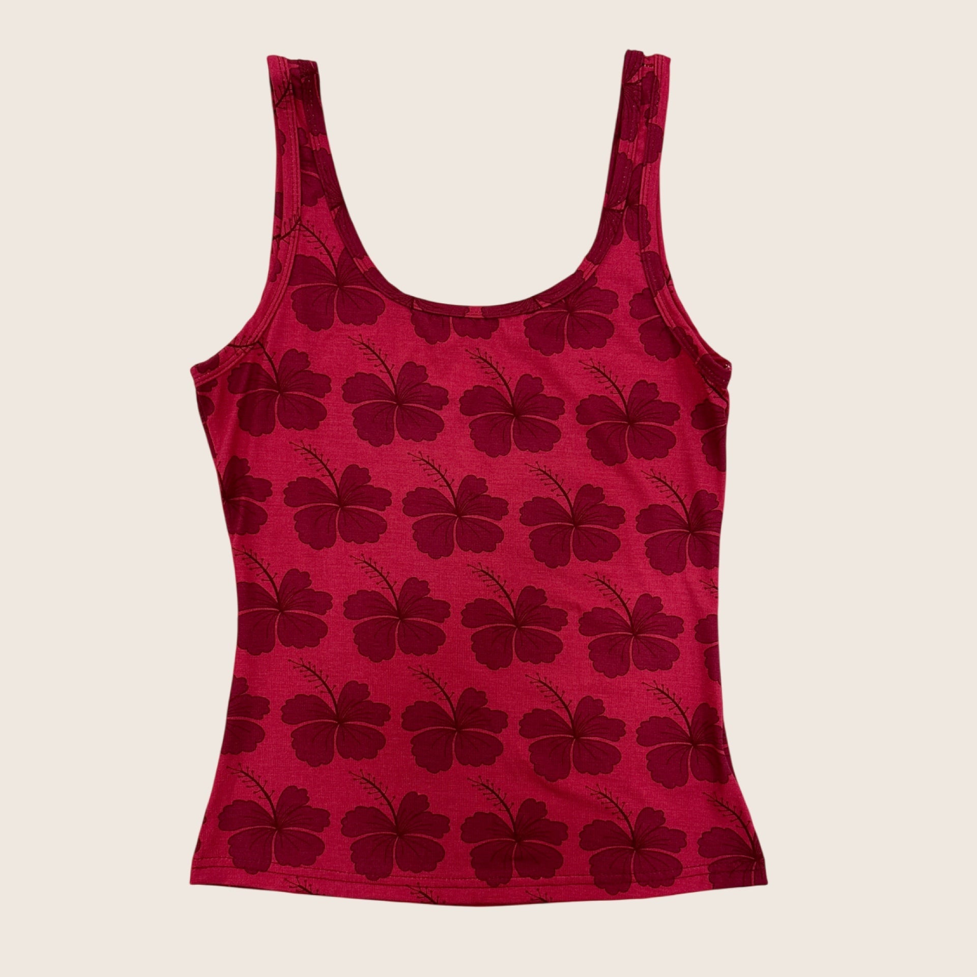 Berry Hibiscus Women's Tank - Sweet Sweet Honey Hawaii