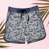 Blue Camo Shaka Boys Boardies - Sweet Sweet Honey Hawaii