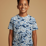 Blue Camo Shaka T-shirt - Sweet Sweet Honey Hawaii