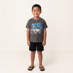 Blue Shoot Da Cruz Dark Grey Tee - Sweet Sweet Honey Hawaii