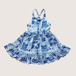 Blue Tropical Kapa Brooklyn Dress - Sweet Sweet Honey Hawaii
