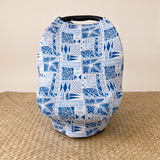 Blue Tropical Kapa Seat Cover - Sweet Sweet Honey Hawaii