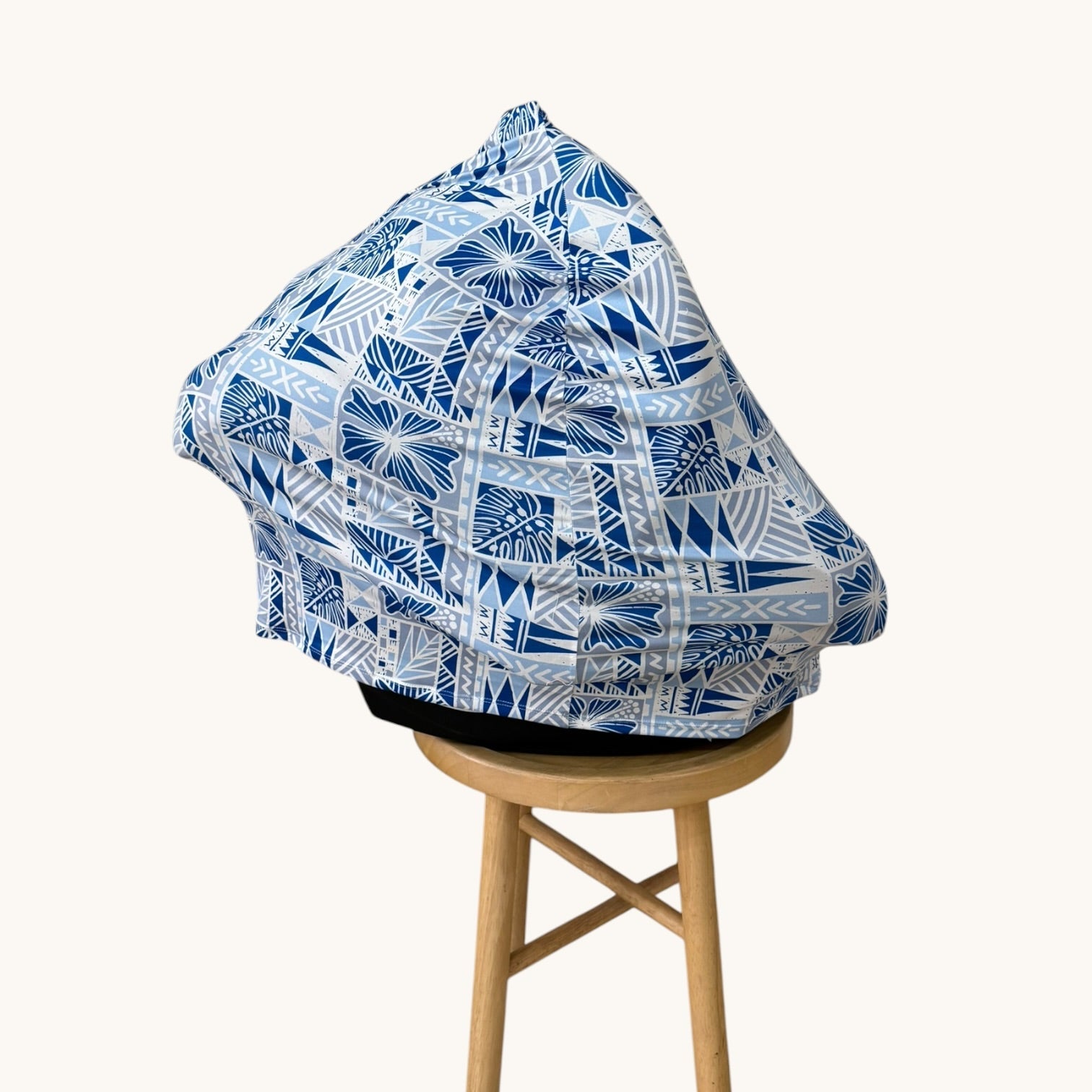 Blue Tropical Kapa Seat Cover - Sweet Sweet Honey Hawaii