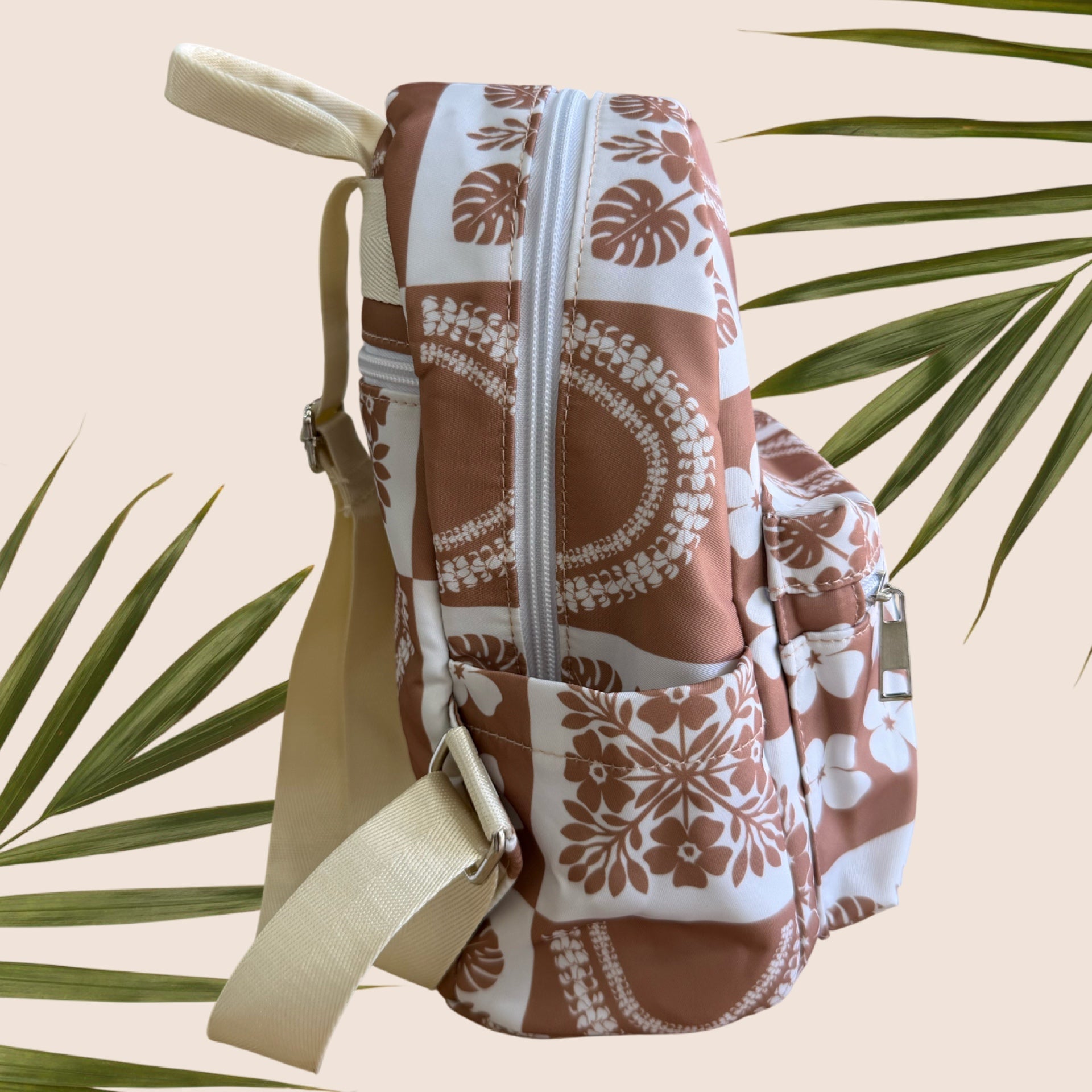 Brown Ho'opili Mini Backpack - Sweet Sweet Honey Hawaii