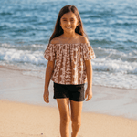 Brown lei Baby Doll Top - Sweet Sweet Honey Hawaii