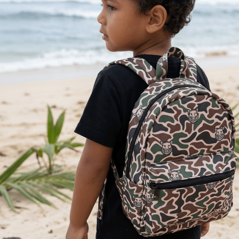 Camo Boar Mini Backpack - Sweet Sweet Honey Hawaii