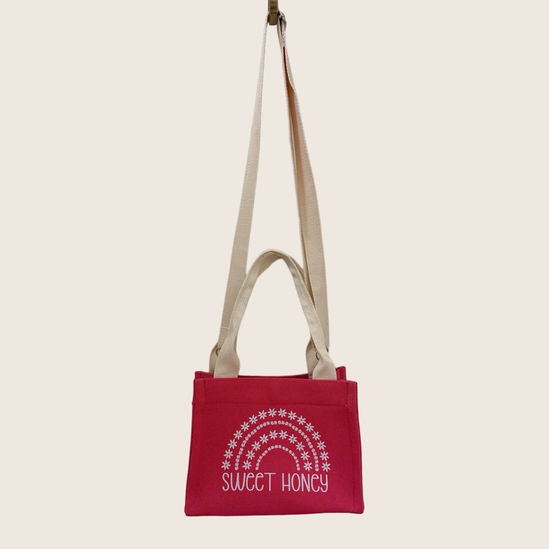 Canvas tote with Strap - Sweet Sweet Honey Hawaii