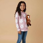 Cheetah Hibiscus Dri Fit hooded Long sleeve - Sweet Sweet Honey Hawaii