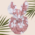 Cheetah Hibiscus Flutter Xback Onesie - Sweet Sweet Honey Hawaii
