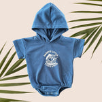 Daddy's Fisherman Blue hooded onesie - Sweet Sweet Honey Hawaii