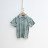 Gardenia olive Collared Shirt - Sweet Sweet Honey Hawaii