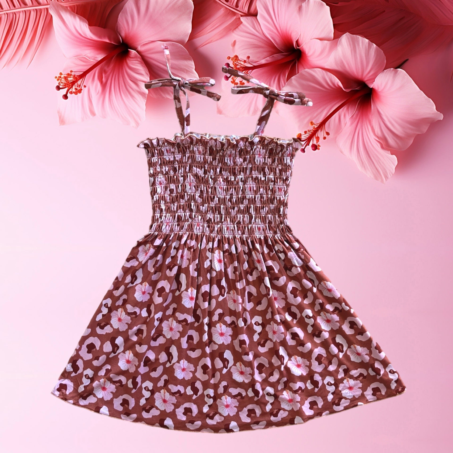 Halia Dress | Hibiscus Leopard - Sweet Sweet Honey Hawaii
