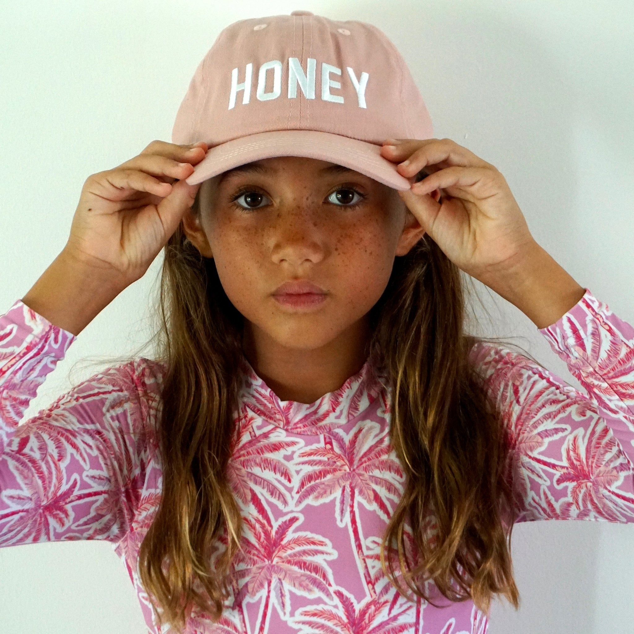 Honey Kid's Dad Hat | Pink - Sweet Sweet Honey Hawaii