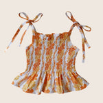 Honey Puakenikeni Scrunch Tie Top - Sweet Sweet Honey Hawaii