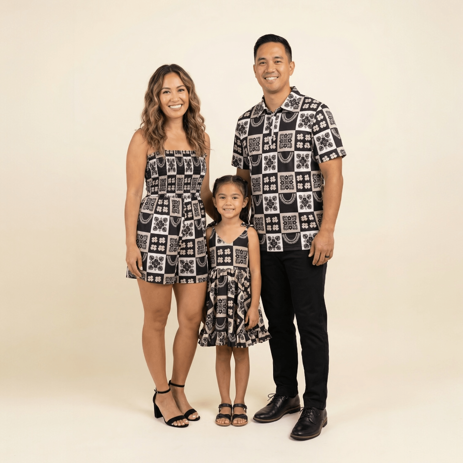 Ho'opili Black Men's collared Shirt - Sweet Sweet Honey Hawaii