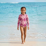 Island Blush Long Sleeve Swimsuit - Sweet Sweet Honey Hawaii