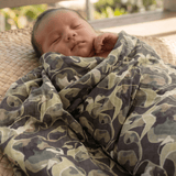 Iwa Bird Camo Swaddle Blanket - Sweet Sweet Honey Hawaii