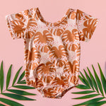 Kanani Monstera Leotard - Sweet Sweet Honey Hawaii