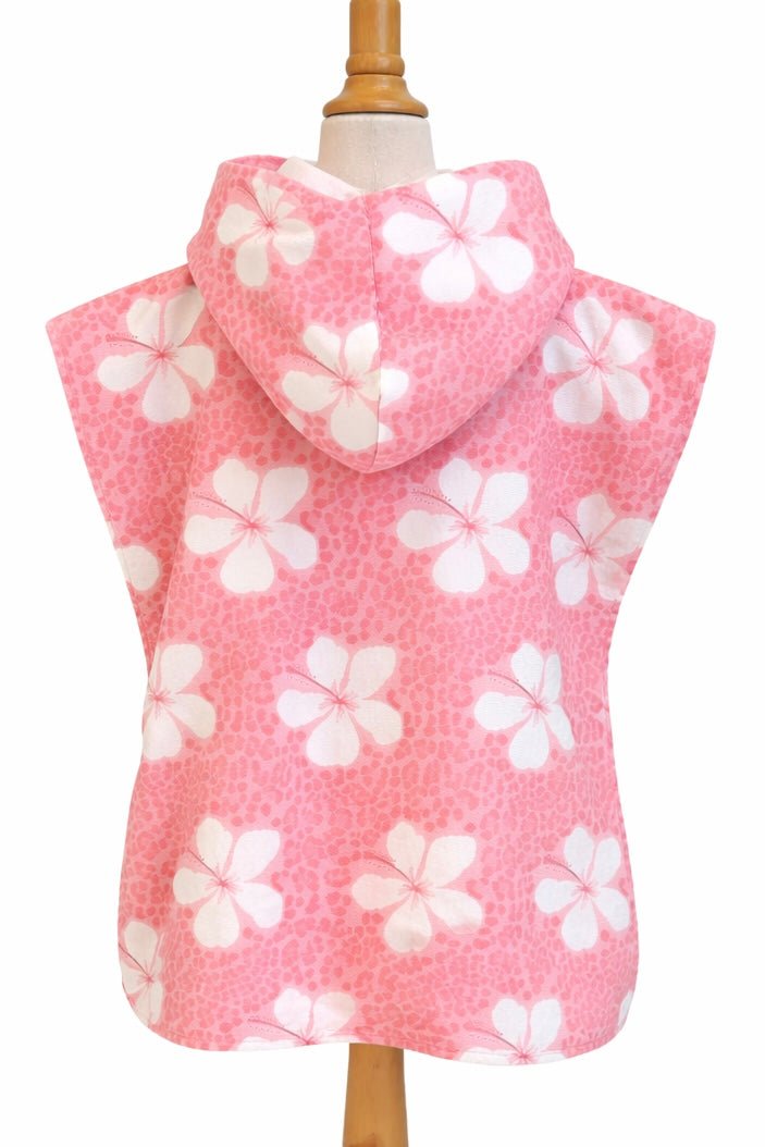 Kid's Cheetah Hibiscus Hooded Towel - Sweet Sweet Honey Hawaii