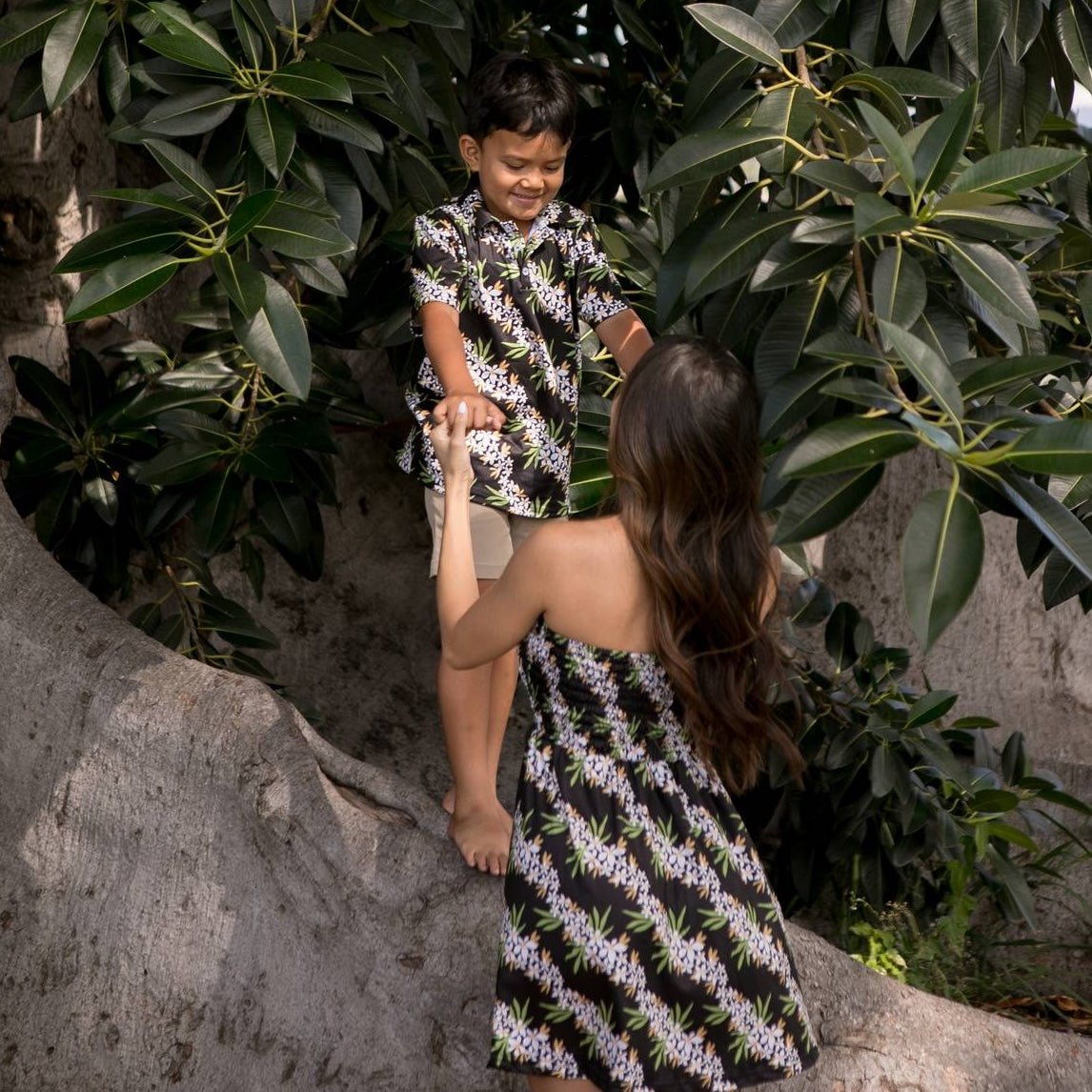 Lei Hiwa Black Savannah Dress - Sweet Sweet Honey Hawaii