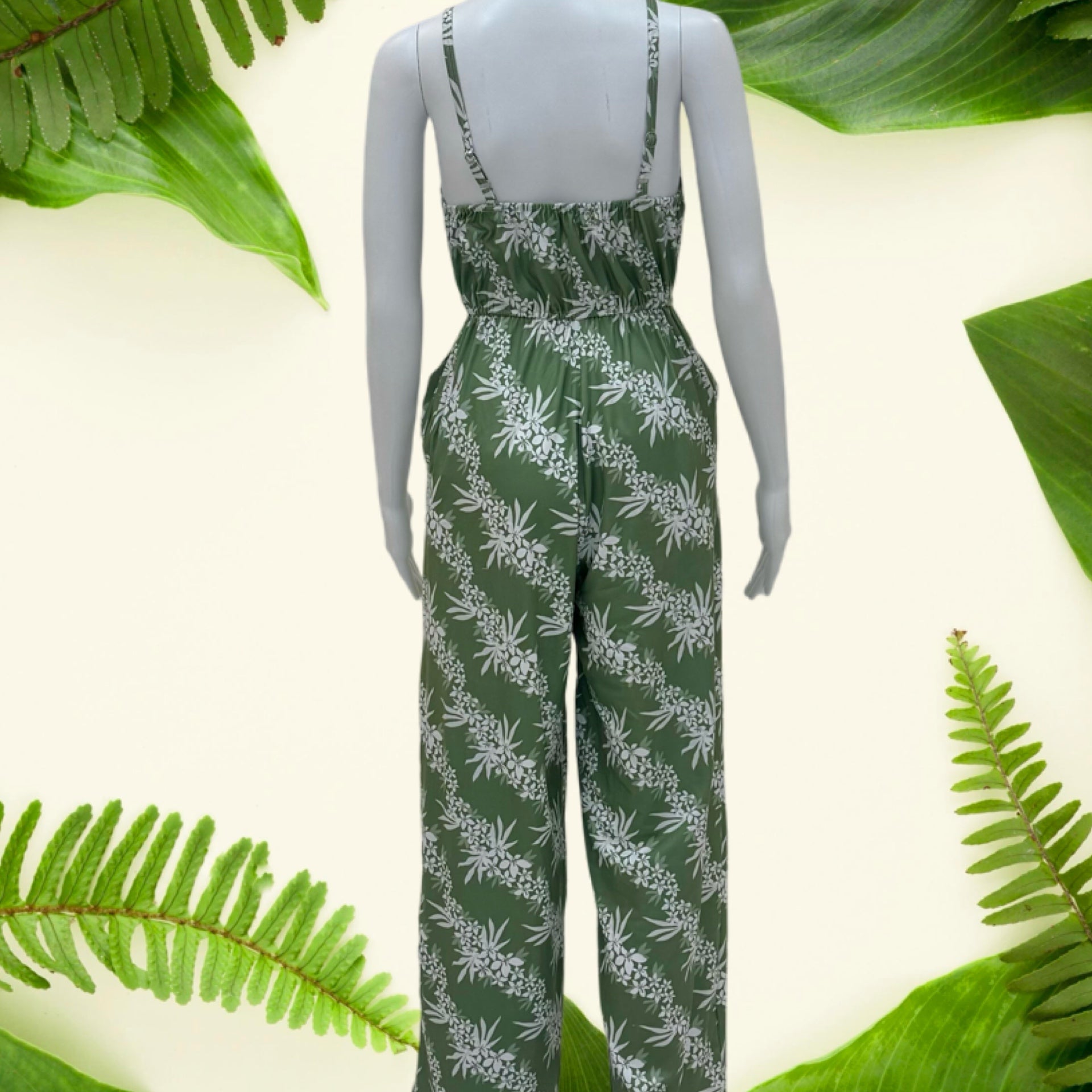 Lei Hiwa Green Women's Tiffany Jumpsuit - Sweet Sweet Honey Hawaii