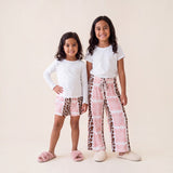 Leopard Hibiscus Girls Shorts - Sweet Sweet Honey Hawaii