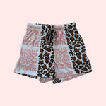 Leopard Hibiscus Girls Shorts - Sweet Sweet Honey Hawaii