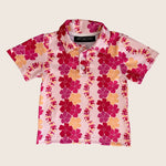 Magenta Puakenikeni Collared Shirt - Sweet Sweet Honey Hawaii