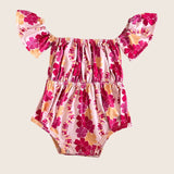 Magenta Puakenikeni Off the Shoulder Onesie - Sweet Sweet Honey Hawaii