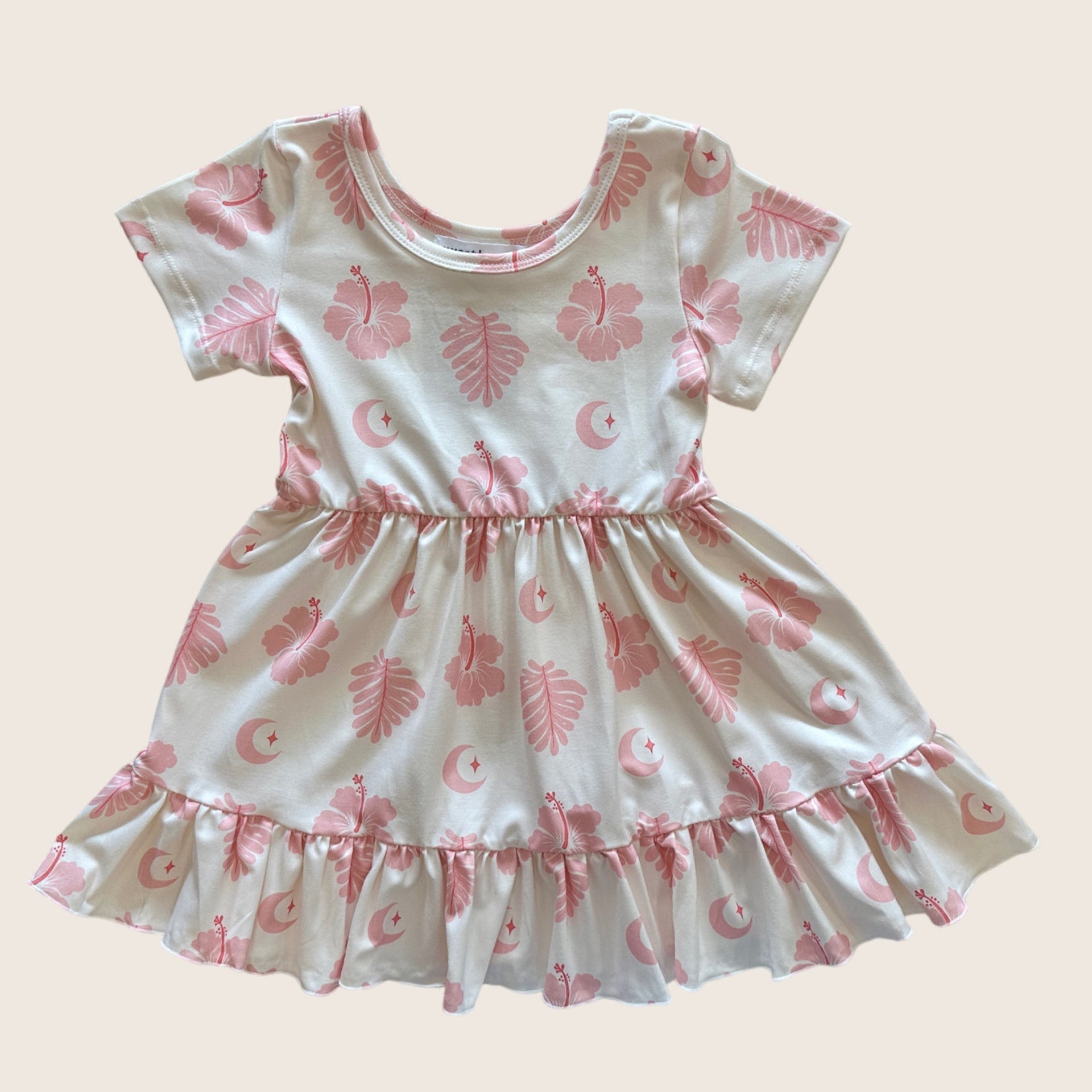 Mahina Ruffled Tee Dress - Sweet Sweet Honey Hawaii