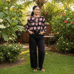 Midnight Hibiscus Layla Top - Sweet Sweet Honey Hawaii